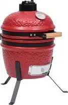 Bol.com vidaXL Kamado barbecue 2-in-1 56 cm keramiek rood aanbieding
