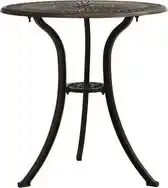 Bol.com vidaXL - Tuintafel - 62x62x65 - cm - gietaluminium - bronskleurig aanbieding