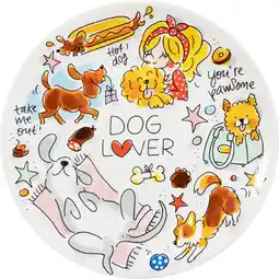 Bol.com Blond Amsterdam Bord Dog Lover 22 CM aanbieding