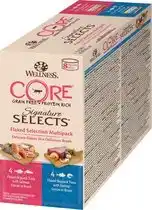Bol.com Wellness Core Signature Selects Flaked Multi-Pack - Katten natvoer - 8 x 79 g aanbieding