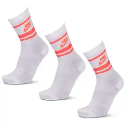 Foot Locker Nike Everyday Cushioned Crew 3 Pack Sokken Unisex - Wit - Maat 42 - 46 aanbieding