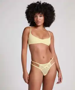 Hunkemoller Hunkemöller String Melda Geel aanbieding