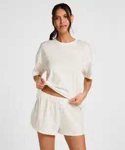 Hunkemoller Hunkemöller Pyjama set katoen Wit aanbieding