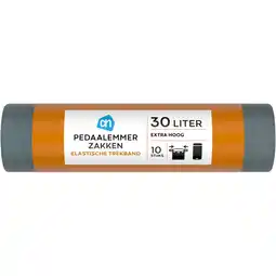 Albert Heijn AH Pedaalemmerzak elastische band 30 liter aanbieding