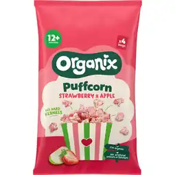 Albert Heijn Organix Puffcorn strawberry & apple 12m+ aanbieding