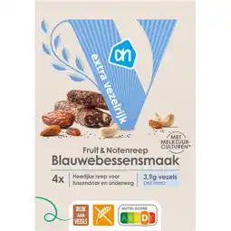 Albert Heijn AH Fruit & notenreep blauwebessensmaak aanbieding