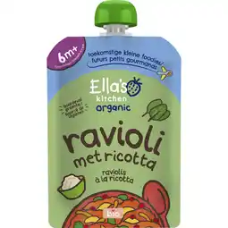 Albert Heijn Ella's kitchen Ravioli met ricotta 6m+ aanbieding