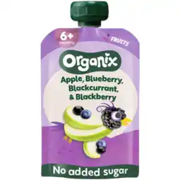 Albert Heijn Organix Knijpfruit apple, blueberry 6m+ aanbieding