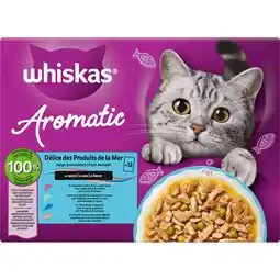 Jumbo Whiskas Aromatic Zalige Zeevruchten in Saus 12x85g aanbieding