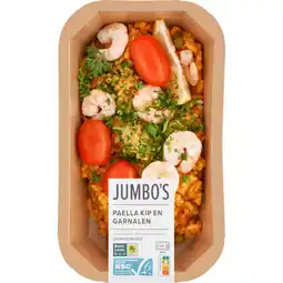 Jumbo Jumbo's Verse Maaltijd Paella Kip en Garnalen 450 g aanbieding
