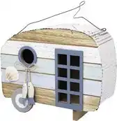 Bol.com Cadeau - Vogelhuis / Vogelhuisje in de vorm van een vissershuisje - 22x17.5x7.5cm aanbieding