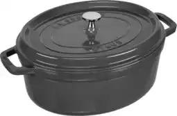 Bol.com Staub cocotte - ovaal - 31 cm - grafietgrijs aanbieding