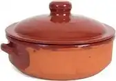 Bol.com Gerimport Ovenschaal/braadpan - met deksel - Salamanca - 24 x 9 cm - 4 liter - steen aanbieding