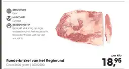 HANOS Runderbrisket van het Regiorund aanbieding