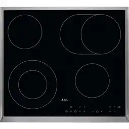 Bol.com AEG HK634060XB 3000 serie - Inbouw elektrische kookplaat - Keramisch Kookplaat - 60 cm aanbieding