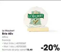 HANOS Le Maubert Brie 60+ aanbieding