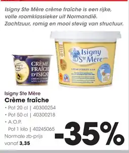 HANOS Isigny Ste Mère Crème fraîche aanbieding