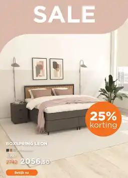 TotaalBED Boxspring Leon aanbieding