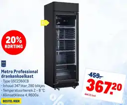Makro Metro Professional drankenkoelkast aanbieding