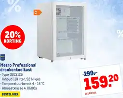 Makro Metro Professional drankenkoelkast aanbieding