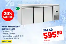 Makro Metro professional koelwerkbank aanbieding