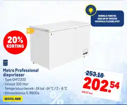 Makro Metro professional diepvriezer aanbieding