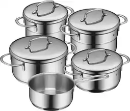 Wehkamp WMF Pannenset Mini - 5 Delig - Kookpan ø 16, 20, 20 en 24 cm en Steelpan ø 16 cm aanbieding