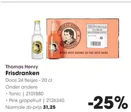 HANOS Thomas Henry Frisdranken aanbieding