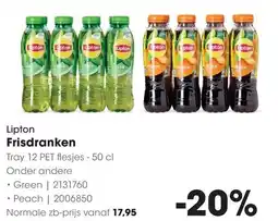 HANOS Lipton Frisdranken aanbieding
