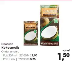 HANOS Chaokoh Kokosmelk aanbieding