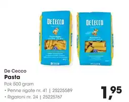 HANOS De Cecco Pasta aanbieding