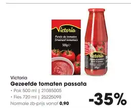 HANOS Victoria gezeefde tomaten passata aanbieding