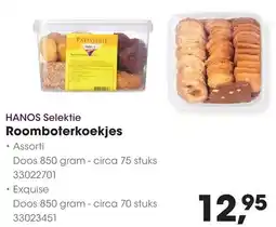 HANOS HANOS Selektie Roomboterkoekjes aanbieding
