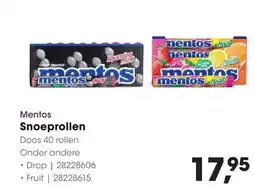 HANOS Mentos Snoeprollen aanbieding