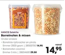 HANOS HANOS Selektie Borrelnoten & mixen aanbieding