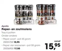 HANOS Apollo Peper- en zoutmolens aanbieding
