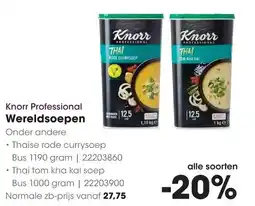 HANOS Knorr Professional Wereldsoepen aanbieding