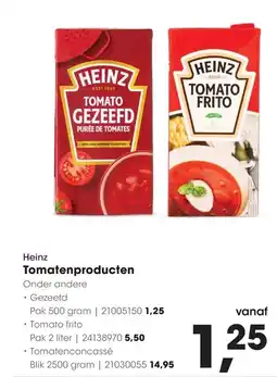 HANOS Heinz Tomatenproducten aanbieding