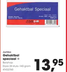 HANOS Jumbo gehaktbal speciaal aanbieding