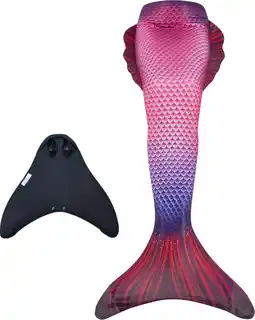 Bol.com Zoey zeemeerminstaart maat 134-140 - monovin met voetvakken - zwembril en ketting aanbieding