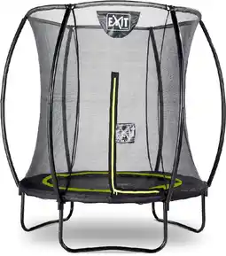 Bol.com EXIT Silhouette Trampoline ø183cm - Op Poten - Rond - Trampoline Buiten - Voor Kinderen - Zwart aanbieding