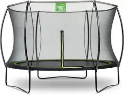 Bol.com EXIT Silhouette Trampoline ø305cm - Op Poten - Rond - Trampoline Buiten - Voor Kinderen - Zwart aanbieding