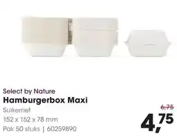 HANOS Select by Nature Hamburgerbox Maxi aanbieding