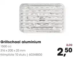 HANOS Grillschaal aluminium aanbieding