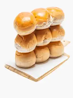 Flink De Stadsbakkerij Witte bollen extra lang lekker 9st aanbieding