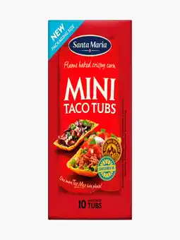 Flink Santa Maria Mini Taco Tubs 10st aanbieding