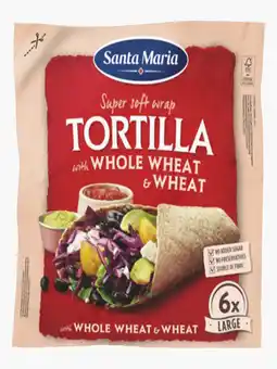 Flink Santa Maria Tortilla wraps volkoren large 6st aanbieding