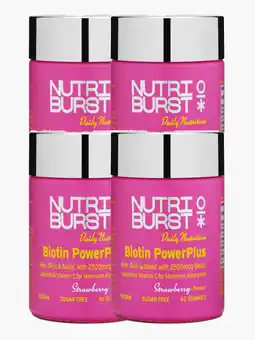 Flink Nutriburst PowerPlus biotine 2500mcg gummies 60st 4x aanbieding
