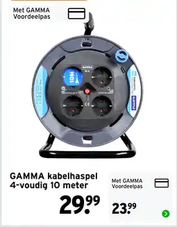 GAMMA GAMMA kabelhaspel 4-voudig aanbieding