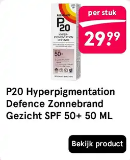 Etos P20 Hyperpigmentation Defence Zonnebrand Gezicht SPF 50+ aanbieding